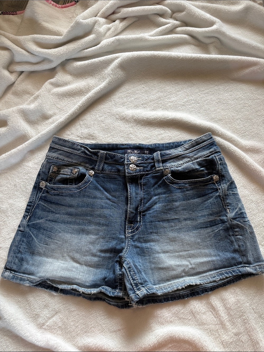 Miss Me Curvy Denim Shorts